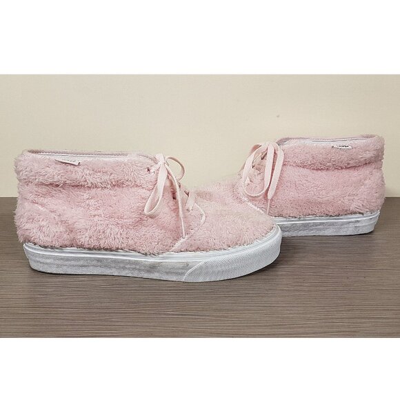 Vans Faux Shearling Chukka Sneaker, Pink, Womens Size 5 - Picture 5 of 7